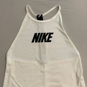 White Nike muscle Tee